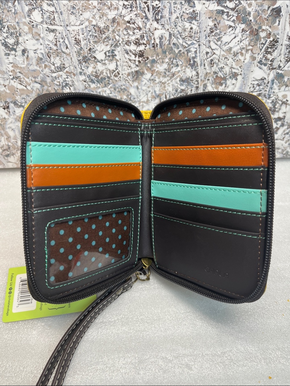 Chala Zip Around Wallet Butterfly - Picture 7 of 7